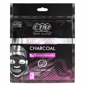 EVA SKIN CLINIC CHARCOAL SHEET MASK — PURIFICATION ENHANCER 3 SHEET MASKS